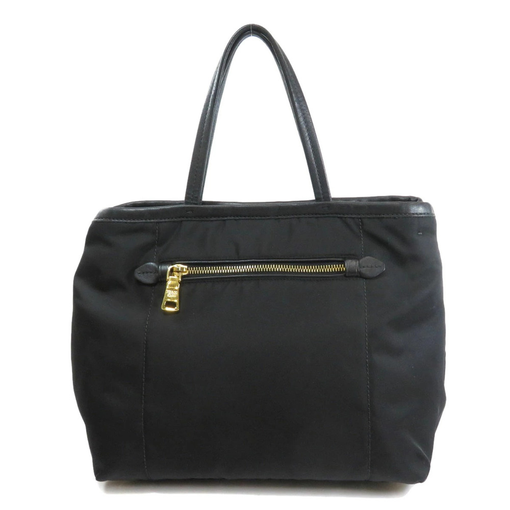 Prada black tote 2way convertible leather bag